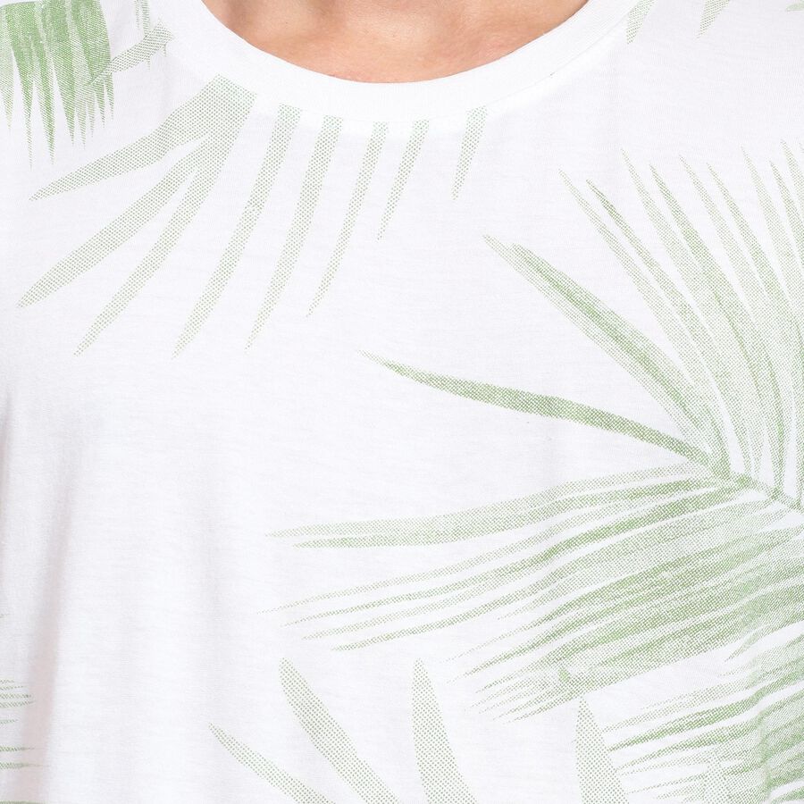 Men's 100% Cotton Round Neck Half Sleeves T-Shirt , Light Green, large image number null